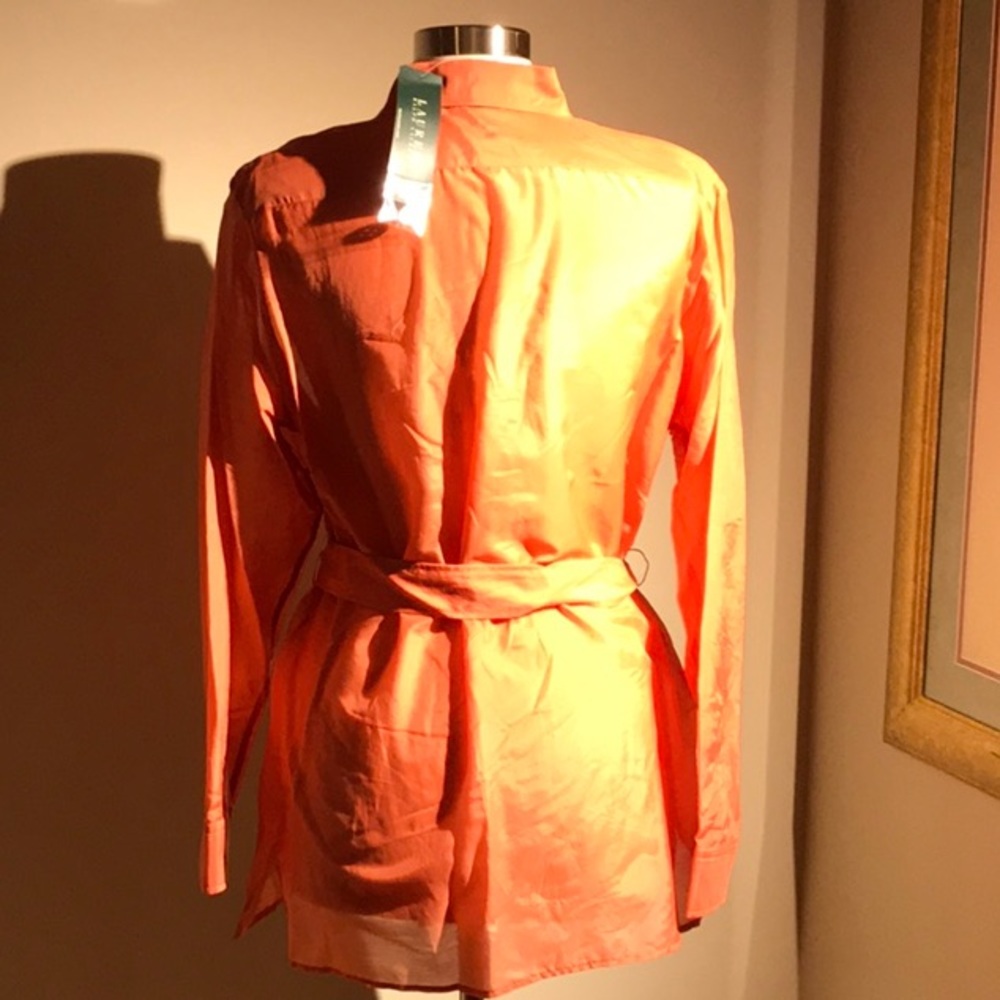 ‼️SOLD‼️NEW Ralph Lauren Women's Silk Safari Tunic - Picture 8 of 8